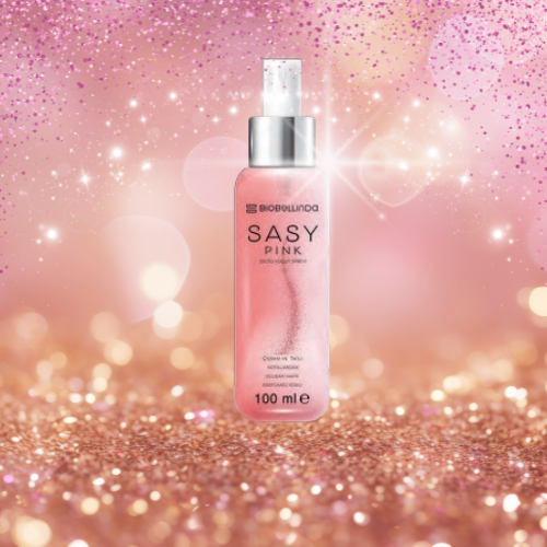 Spray scintillant pour le corps "SASY PINK"